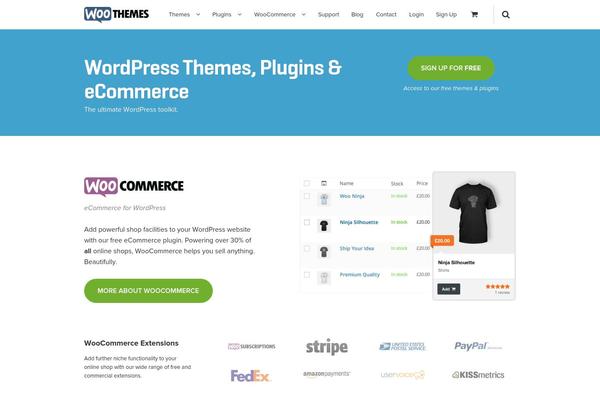 woothemes.com site used Woo