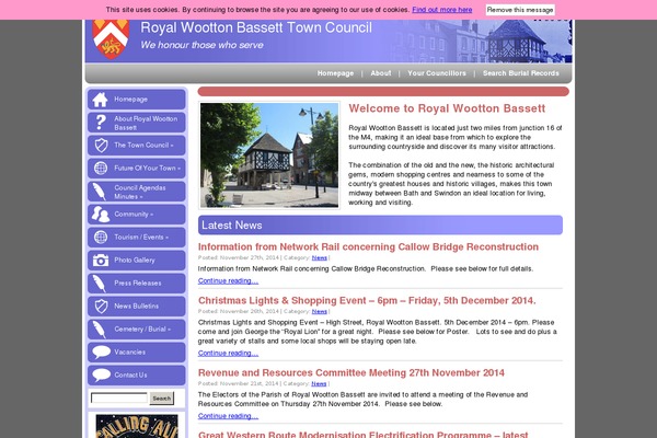 woottonbassett.gov.uk site used Totw