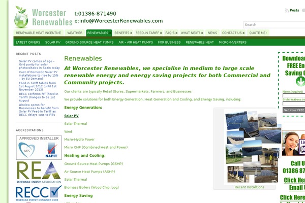 WordPress website example screenshot