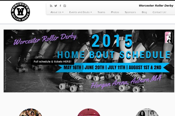 worcesterrollerderby.com site used Customizr