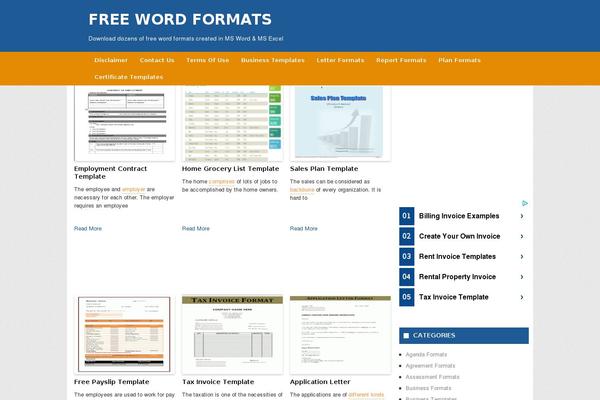 word-formats.com site used Business-inn