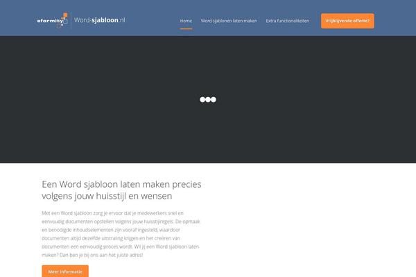 word-sjabloon.nl site used Eformity