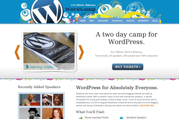 wordcampireland.com site used Fun_design_grunge