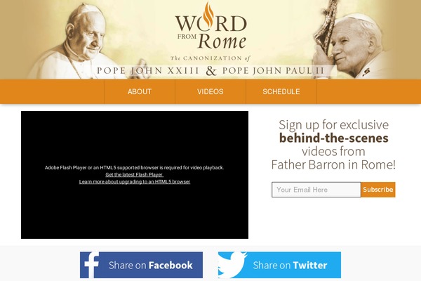 wordfromrome.com site used Simple