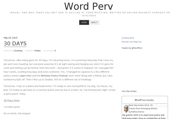 wordperv.com site used Perfecto