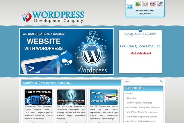 WordPress website example screenshot