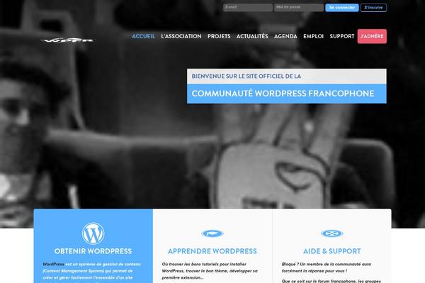 wordpress-fr.org site used Wpfr