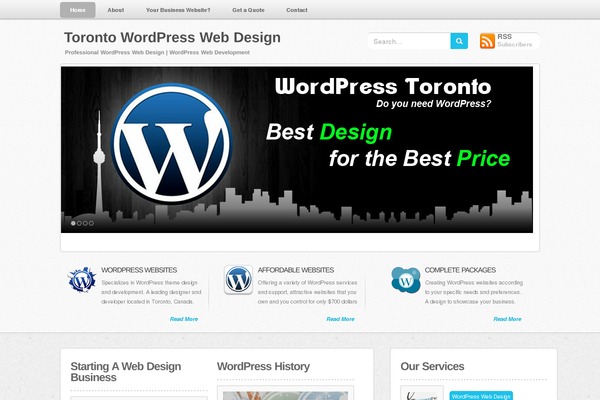 wordpress-toronto.com site used Inspire