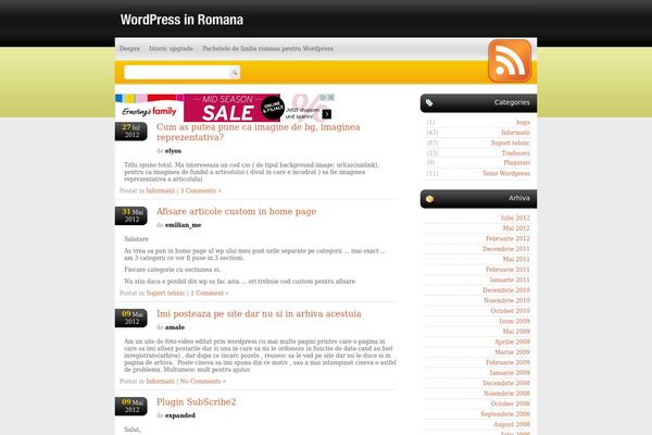 wordpress.ro site used Nick