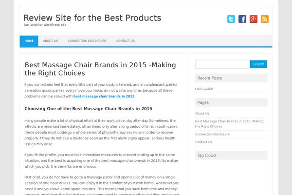 WordPress website example screenshot