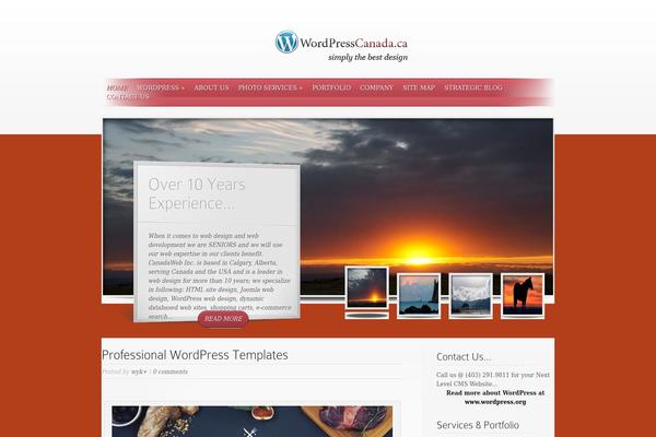 SimplePress theme site design template sample