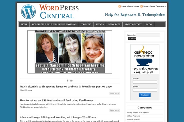 WordPress website example screenshot