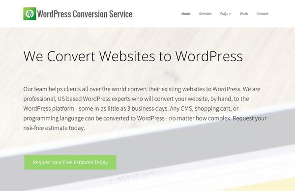 wordpressconversionservice.com site used Meth