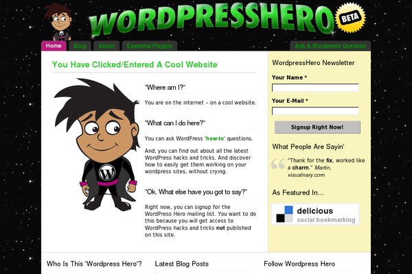 wordpresshero.com site used Divi-child-2020