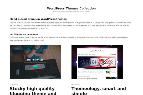 wordpressthemescollection.com site used Wpthemescollection