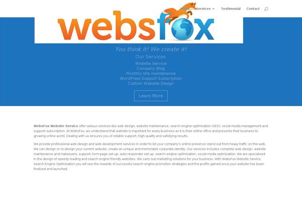 wordpresswebsiteservice.com site used Websfox