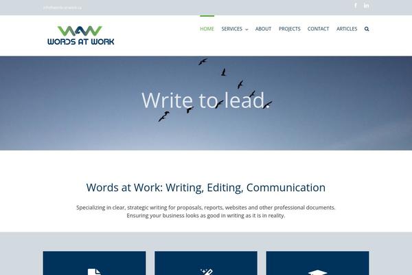 WordPress website example screenshot