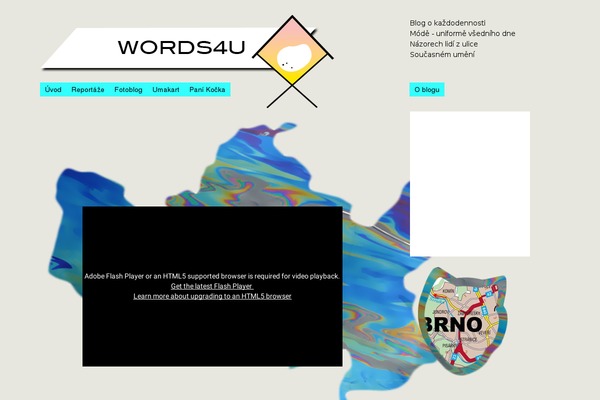 words4u.cz site used Words4u_template