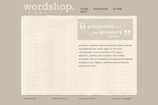 wordshopdenver.com site used Wordshop