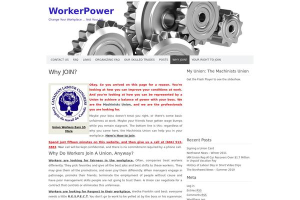 workerpower.ca site used Codium Extend