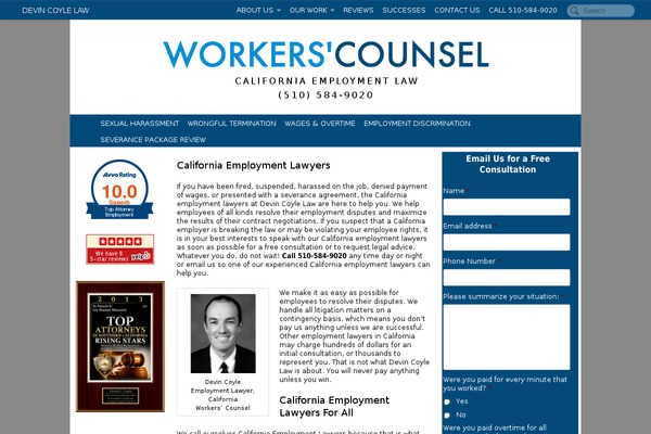 WordPress website example screenshot