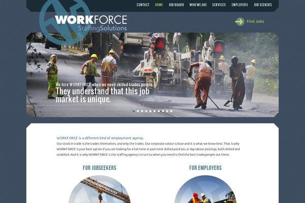 Workforce theme site design template sample