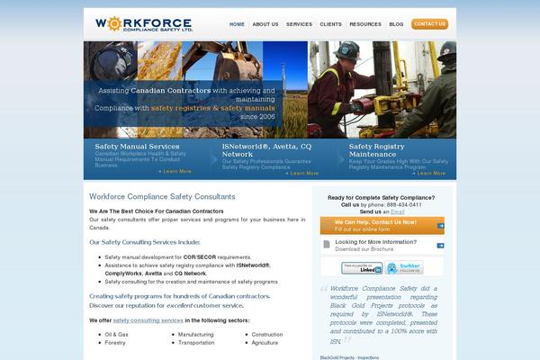 workforcecompliancesafety.ca site used Workforce-compliance