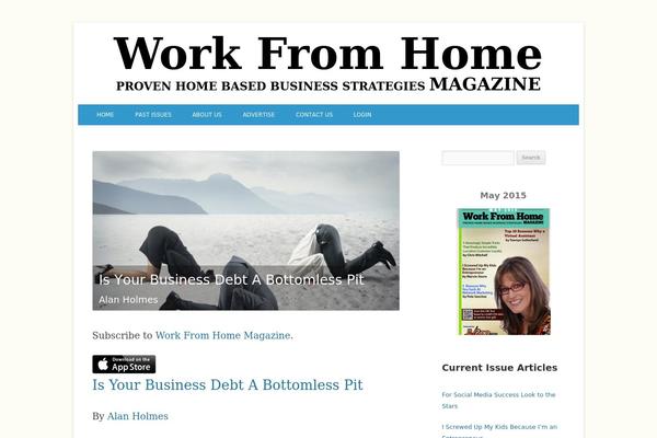 workfromhomemagazine.com site used Issuem-magazine