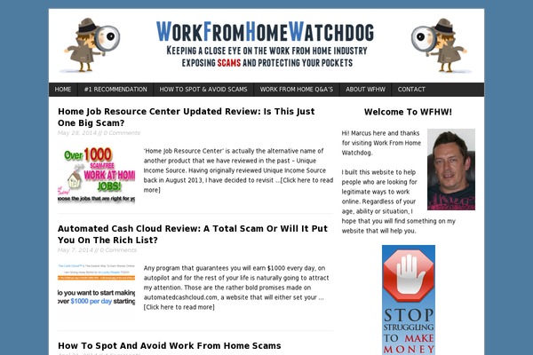 workfromhomewatchdog.com site used Voice