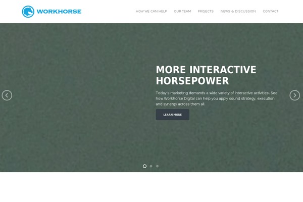 Workhorse-boilerplate theme site design template sample