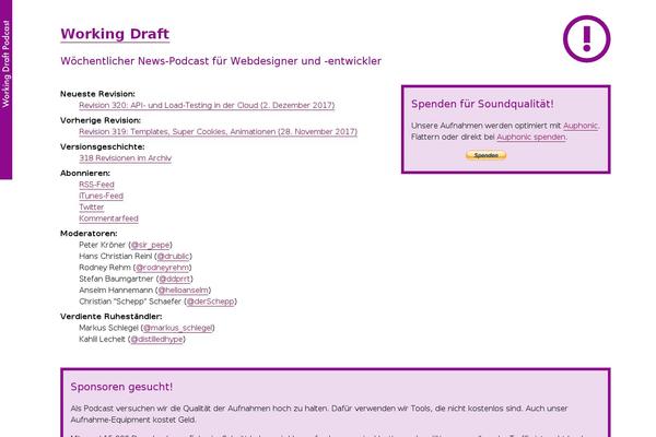 workingdraft.de site used Working-draft