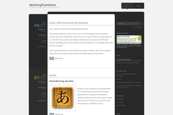 monochrome theme site design template sample