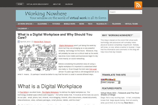 workingnowhere.com site used Blogpro