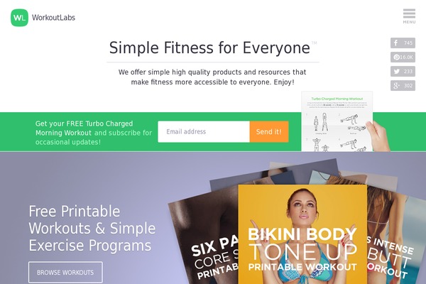 printableworkouts theme websites examples