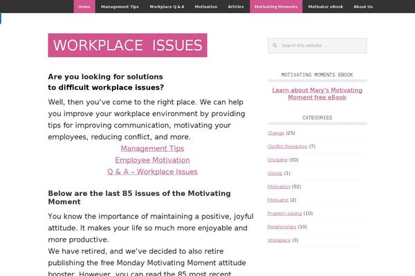 workplaceissues.com site used Genesis