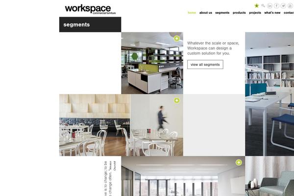 Workspace theme site design template sample