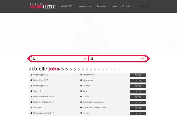 worktime.ch site used Worktime