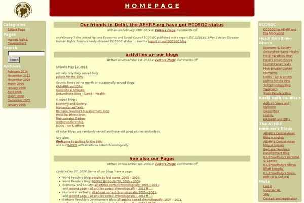 WordPress website example screenshot