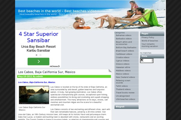 world-of-beaches.com site used Holidaez