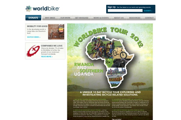worldbike.org site used Wb