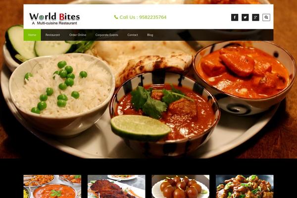 Foodeez Lite theme site design template sample