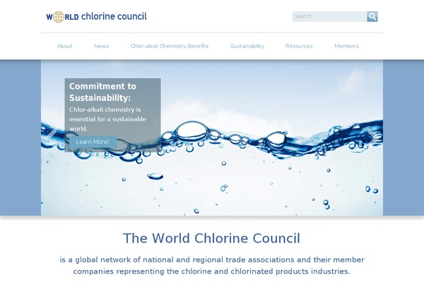 worldchlorine.org site used Brickthemewp