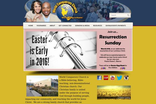 worldconquerorschurch.org site used Blessing