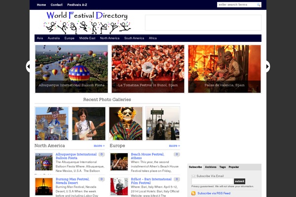 worldfestivaldirectory.com site used WP-MediaMag