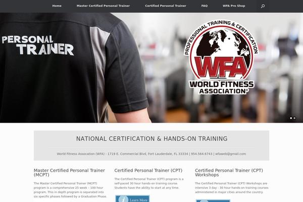 Vantage theme site design template sample