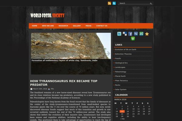 worldfossilsociety.org site used Palatino