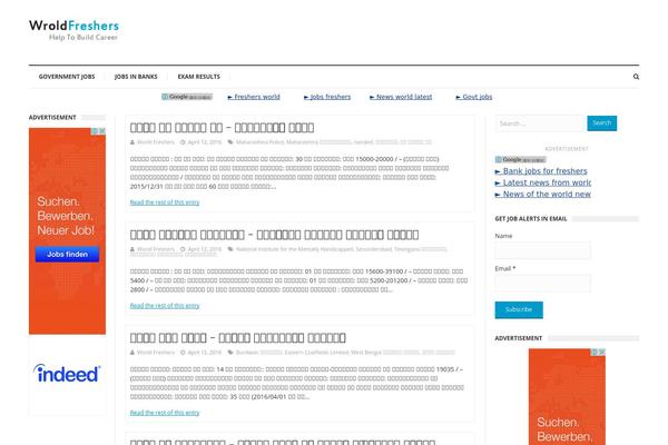 WordPress website example screenshot