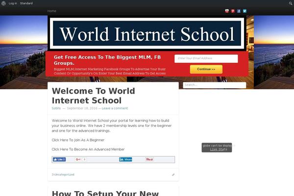worldinternetschool.com site used Standard