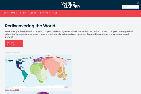 worldmapper.org site used Worldmapper