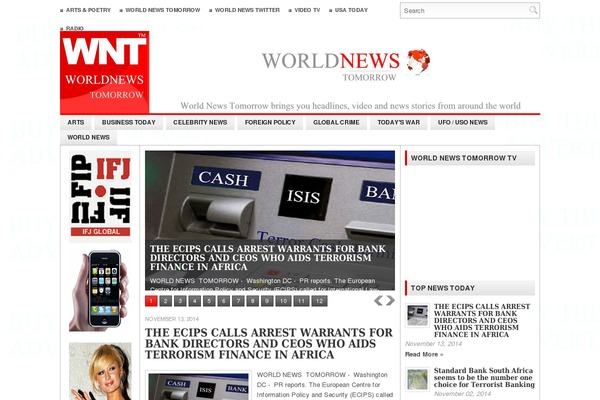 worldnewstomorrow.com site used TheNews